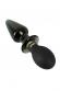 Double plug in silicone e vetro con vibrazione. Ricaricabile