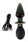 Double plug in silicone e vetro con vibrazione. Ricaricabile
