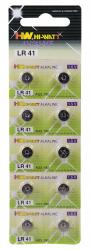 10 batterie a bottone LR41