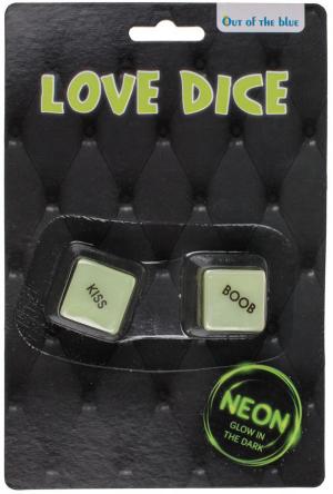 Dadi fluorescenti per giochi erotici.