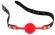 Ball Gag rossa in silicone.