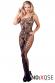 Catsuit a rete con taglio asimmetrico.