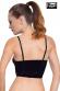 Top in vinile con zip e fibbia.