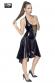 Vestito laccato con stringatura.