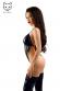 Alessandra - Body con volant in pizzo e polsini.