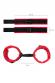 Anonymo: polsiere in velluto rosso.