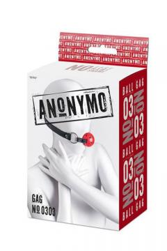 Anonymo Ball Gag rossa.