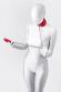 Anonymo: collare rosso con catena.
