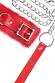 Anonymo: collare rosso con catena.
