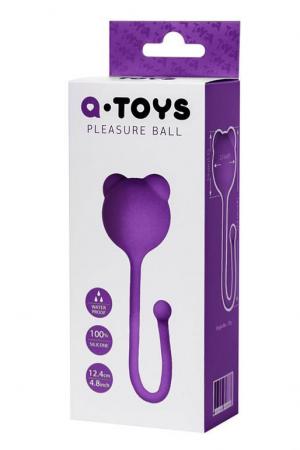 Palla stimolante con orecchie. Viola