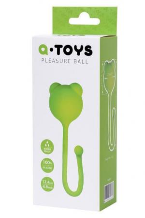 Palla stimolante con orecchie. Verde