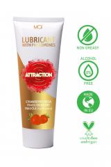 Lubrificante Mai Attraction con feromoni. Aroma fragola. 75ml.