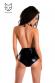 Body in Wetlook e microrete con decori floreali.
