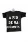 Mini t-shirt con scritta spiritosa.