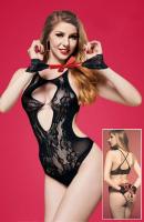 Body in pizzo con polsini.