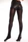 Collant nero con striscia posteriore nera lucida.