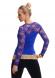 Shirt con maniche in pizzo. Blu