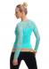 Shirt con maniche in pizzo. Menta