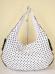 Borsa bianca con pois neri.