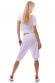 Pantaloni al ginocchio cavallo basso. Bianco.