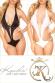 Monokini bianco con catenelle.