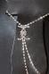 Catenina piede con strass.