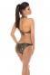Monokini leopardato con catene ornamentali.