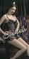Chemise fantasia mosaico. Nero-argento