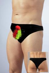 Slip uomo con pappagallo in peluche.