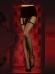Collant nero/lurex effetto reggicalze. Art. 347