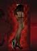 Collant nero/lurex effetto reggicalze. Art. 348