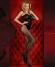 Collant nero con ramage effetto reggicalze. Art. 358