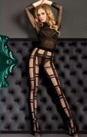Collant nero con motivo anteriore. Art. 396