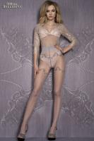 Collant con ricami. Grigio. Art. 413