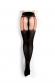 Ballerina: collant beige-nero con dettagli rossi. Art. 457