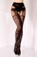 Collant aperto effetto reggicalze con fantasia tigrata. Art. BS122