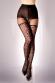 Collant aperto effetto reggicalze con fantasia leopardata. Art. BS123