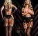 Collant aperto nero/nudo con motivo reggicalze. Art. BS106