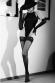 Ballerina: autoreggenti nere velate con balza ricamata. Art. BS114