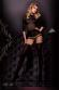 Collant nero/beige con ricami. Art. 302