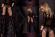 Collant nero/beige con ramage. Art. 305