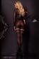 Collant nero con fascia beige. Art. 306
