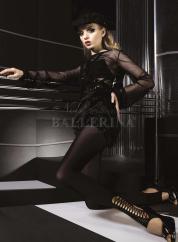 Leggings neri con apertura zig zag. Art. 028