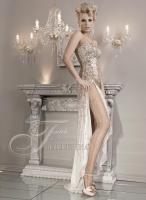 Collant con ricamo in lurex art. 078