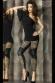 Leggings neri con inserti leopardati.