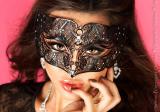Maschera filigranata con strass. Mod. 3702