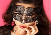 Maschera filigranata con strass. Mod. 3702