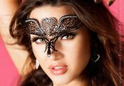 Maschera filigranata con strass. Mod. 3705