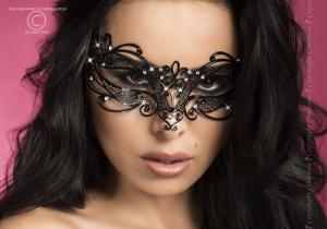 Maschera filigranata con strass. Mod. 3756