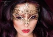 Maschera filigranata con strass. Mod. 3805